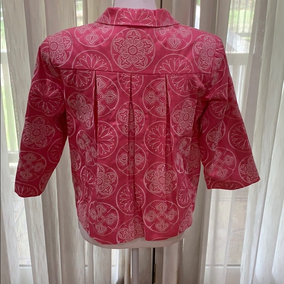 SilkLand Petites Crop Jacket Like New PM VIBRANT!! - Picture 4 of 5